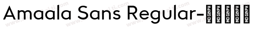 Amaala Sans Regular字体转换